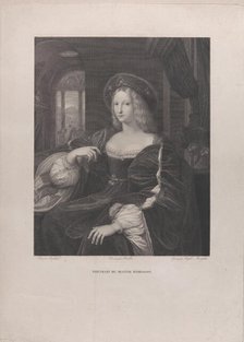 Portrait of Doña Isabel de Requesens y Enrìques de Cardona-Anglesola (formerly identified ..., 1821. Creators: Raphael Morghen, Pierre Bouillon.