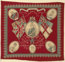 Handkerchief, England, c. 1897. Creator: Unknown.
