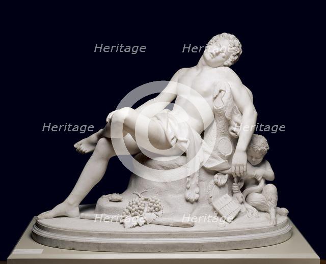 The Sleeping Faun, modeled 1864, carved c. 1870. Creator: Harriet Goodhue Hosmer (American, 1830-1908).