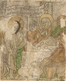 Christ at the Marriage of Cana (Schr. 136a), 15th century., 15th century. Creator: Anon.