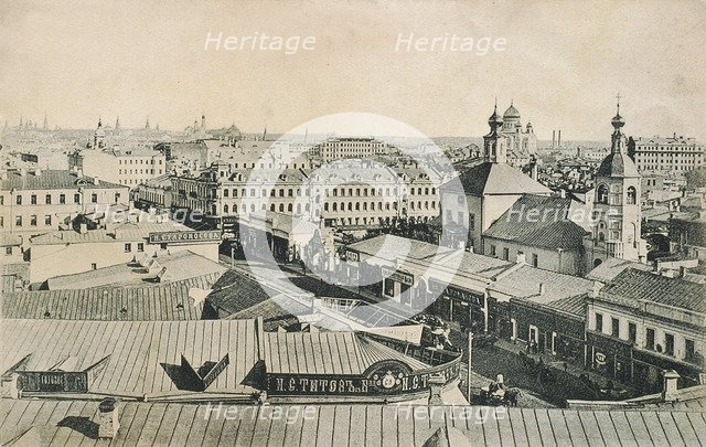 View of the Arbat in Moscow, Russia, late 19th or early 20th century. Artist: Unknown