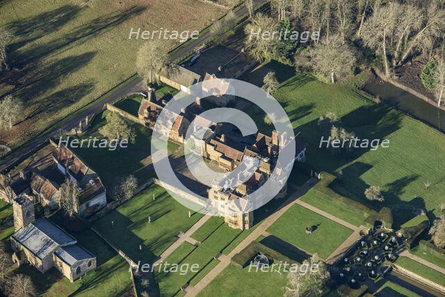 Ashby St Ledgers Manor house and walled garden of circa 1700, West Northamptonshire, 2022. Creator: Damian Grady.