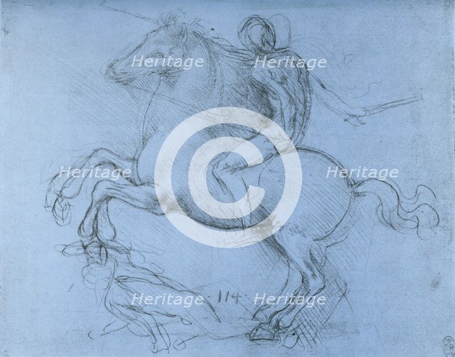 Study for the Sforza Monument, c1488-1493 (1954).Artist: Leonardo da Vinci