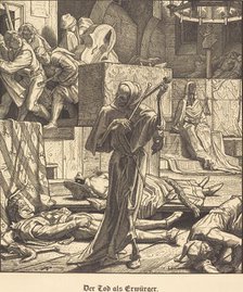 Der Tod als Erwürger (Death as Strangler), 1851. Creator: Alfred Rethel.