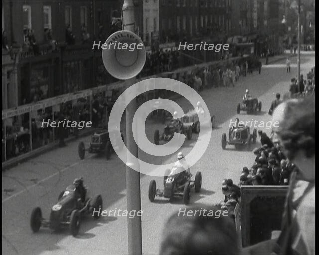 Crowds Watching a Race, 1936. Creator: British Pathe Ltd.