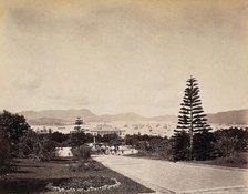 Botanical Gardens, Hong Kong, looking north to the harbour, c1873. Creator: William Pryor Floyd.