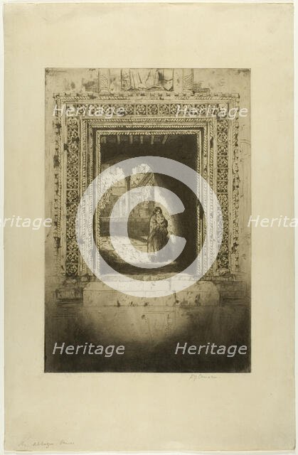 The Abbazia, Venice, 1900. Creator: David Young Cameron.