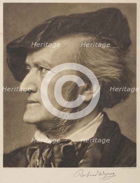 Portrait of the Composer Richard Wagner (1813-1883) . Creator: Hanfstaengl, Franz (1804-1877).