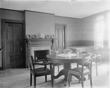 A Dining room, probably in clubhouse, New York City, between 1900 and 1910. Creator: Unknown.