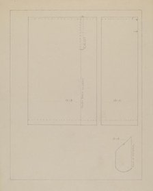 Pattern for a Dress, 1935/1942. Creator: Bessie Forman.