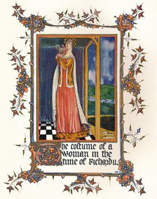 The Costume of a Woman in the time of Richard II, c14th century, (1904). Artist: Unknown