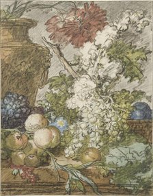 Sketch for a Still Life of Fruit and Flowers, c.1725-c.1735. Creator: Jan van Huysum.