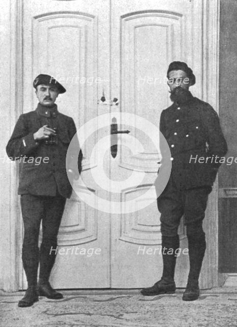 'L'Achilleion, villa de Guillaume II, a l'occasion, base de ravitaillement de ses Sous..., 1916. Creator: Robert Vaucher.