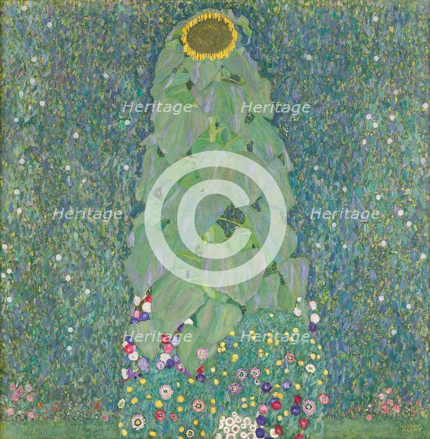 Sunflower, 1907-1908. Creator: Klimt, Gustav (1862-1918).