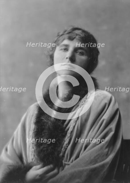 Herzog, Miss, portrait photograph, not before 1916. Creator: Arnold Genthe.