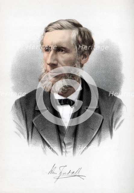 Professor John Tyndall,  Irish natural philosopher, c1890.Artist: Cassell, Petter & Galpin