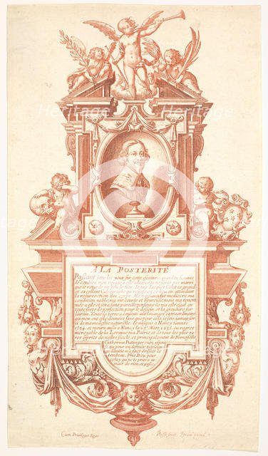 Epitaph and Portrait of Jacques Callot, 1635-36. Creator: Abraham Bosse.
