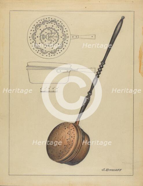 Warming Pan, c. 1936. Creator: Jack Staloff.