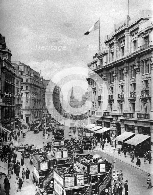 Regent Street, London, 1926-1927. Artist: McLeish