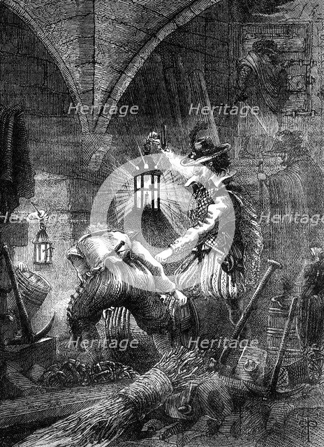 The Gunpowder Plot conspirators at work, c1902. Artist: Unknown