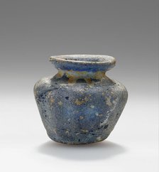 Opaque blue Miniature pot, 1st-2nd century A.D. Creator: Unknown.