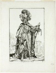 Ambassadeur du Mogol, plate nineteen from Caravanne du Sultan à la Mecque, 1748. Creator: Joseph-Marie Vien the Elder.