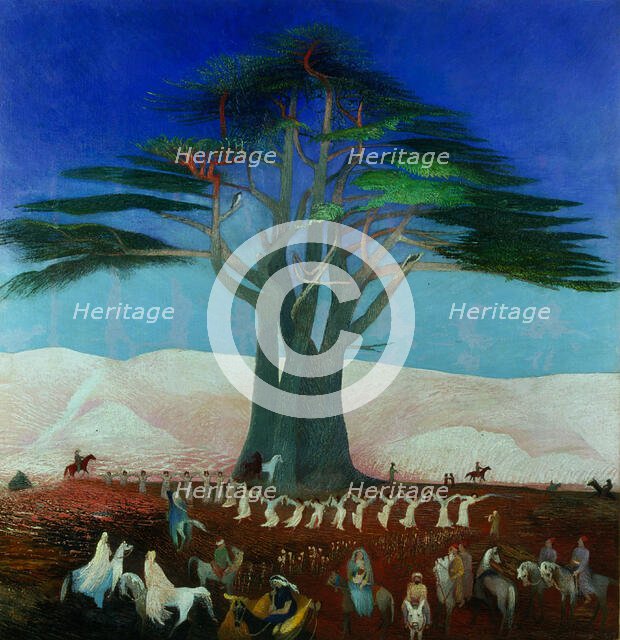 Pilgrimage to the Cedars of Lebanon, 1907. Creator: Kosztka Csontváry, Tivadar (1853-1919).