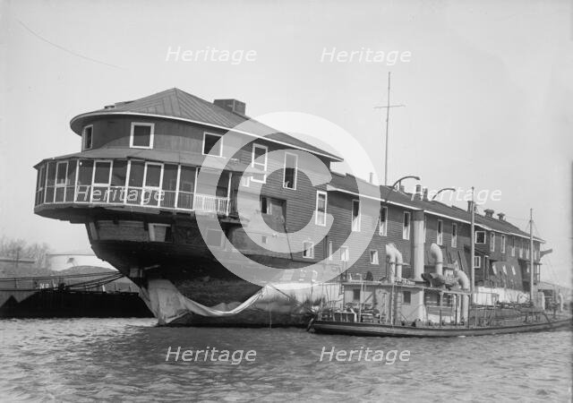 U.S.S. Franklin, used as training ship - Adm. Farragut's Flagship, 1916. Creator: Harris & Ewing.