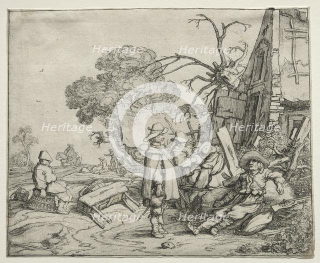 Landscape with Soldiers, 1626. Creator: Pieter Molyn (Dutch, 1595-1661).