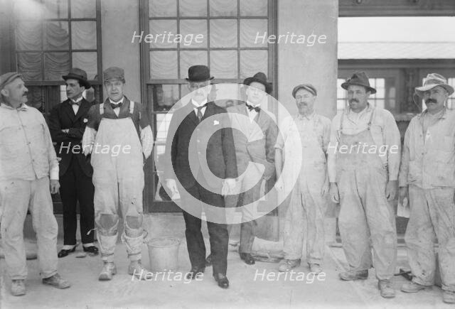 Arlotta & Italian workmen, 1917. Creator: Bain News Service.