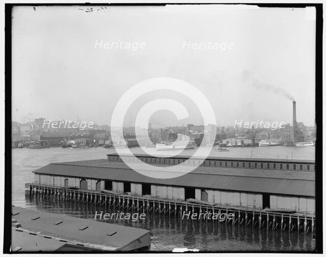 Boston harbor from East Boston, Mass., c1906. Creator: Unknown.