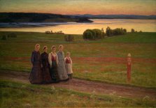 Midsummer Night, Started 1901, finished 1902. Creator: Einar Øfsti.