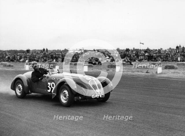 Healey Silverstone, D.S. Boston at Boreham 1952 in the 100 mile sportscar race. Creator: Unknown.
