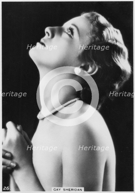 Gay Sheridan, American film actress, c1938. Artist: Unknown