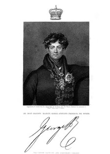 George IV, King of Great Britain and Ireland and of Hanover, 19th century.Artist: E Scriven