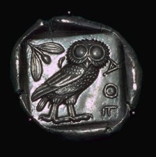Athenian Tetradrachm, 6th century BC. Artist: Unknown