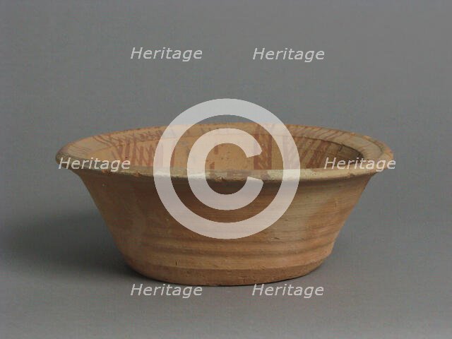 Bowl, Coptic, 4th-7th century. Creator: Unknown.