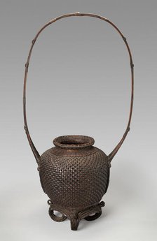 Peony Basket, 19th century. Creator: Unknown.
