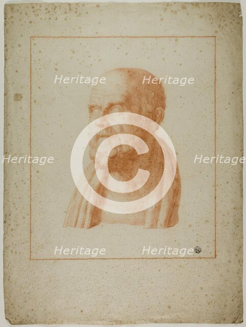 Ancient Bust of Bearded Man, n.d. Creator: Unknown.