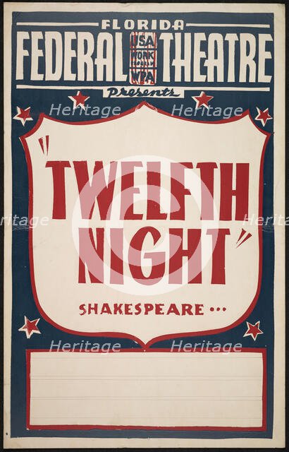 Twelfth Night, Jacksonville, FL, 1937. Creator: Unknown.