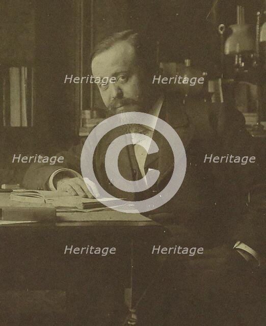 Portrait of the composer Paul Dukas (1865-1935). Creator: Anonymous.