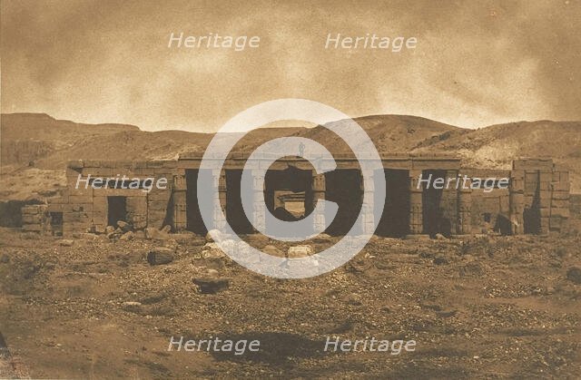 Palais de Gournah (Ménephtéun) à Thèbes, 1849-50. Creator: Maxime du Camp.