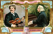 Pablo de Sarasate and Franz Liszt, c1900. Artist: Unknown