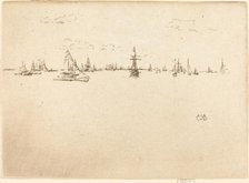 The Turret-Ship, 1887. Creator: James Abbott McNeill Whistler.