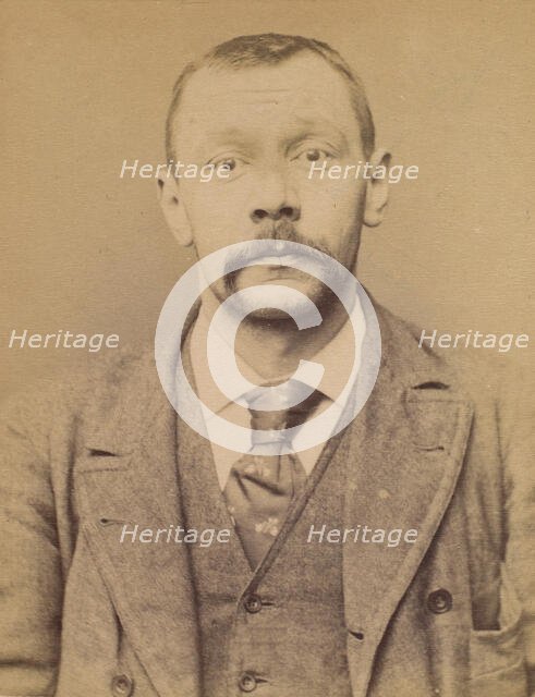 Lagane (ou Lagasse). Lucien, Pierre. 35 ans. 22/2/94., 1894. Creator: Alphonse Bertillon.