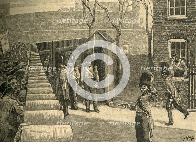 'The Mob of Spenceans Summoning the Tower of London', 1816 (c1890). Creator: Unknown.