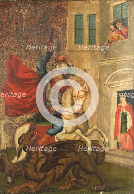 Saint George and the Dragon. Artist: Anonymous 