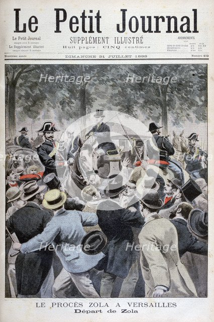 The depature of Émile Zola from Versailles, 1898. Artist: Henri Meyer