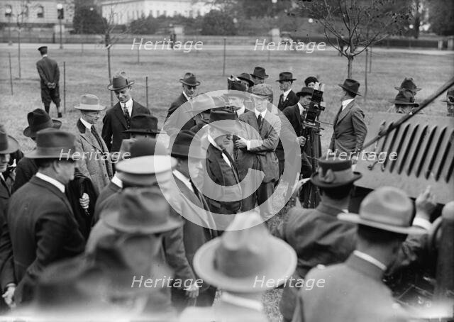 Army, U.S. Motor Truck Inspection, 1917. Creator: Harris & Ewing.