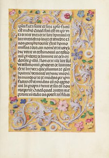 Decorated Text Page; Spinola Hours, about 1510-1520. Creator: Unknown.